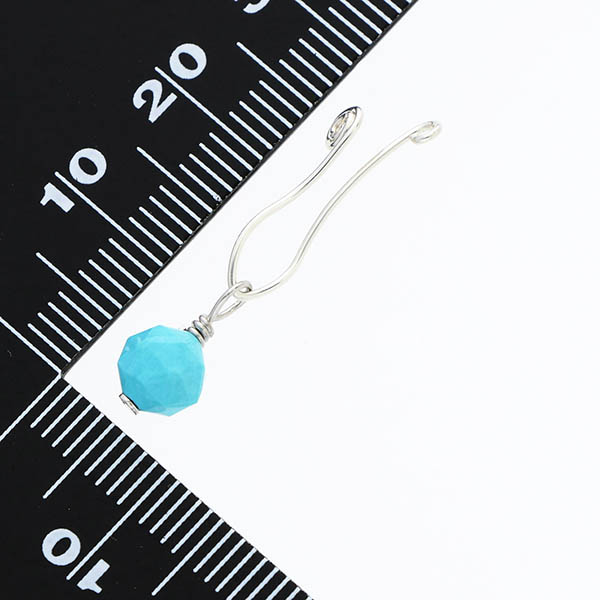 シルバーフィルドイヤリング