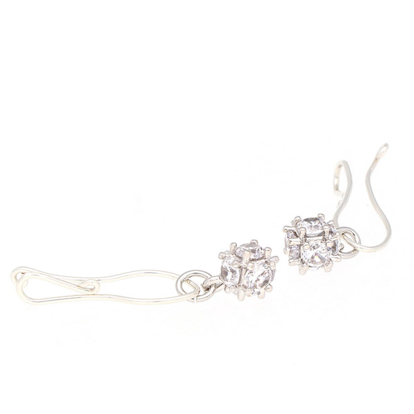 シルバーフィルドイヤリング