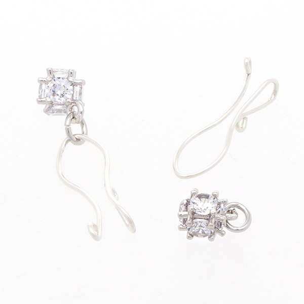 シルバーフィルドイヤリング