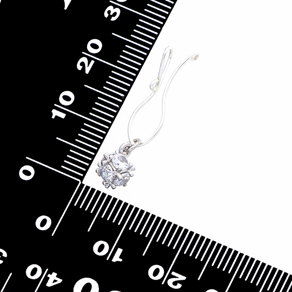 シルバーフィルドイヤリング