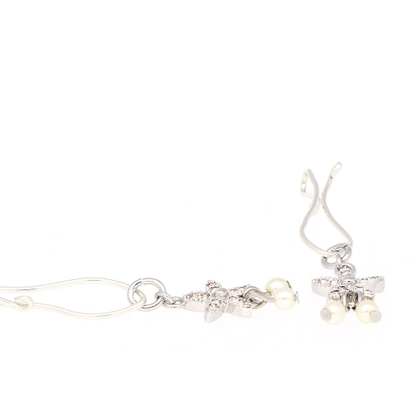 シルバーフィルドイヤリング