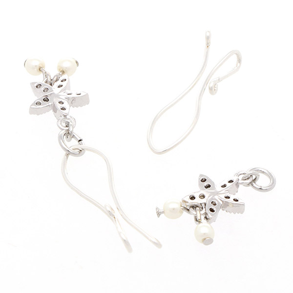 シルバーフィルドイヤリング