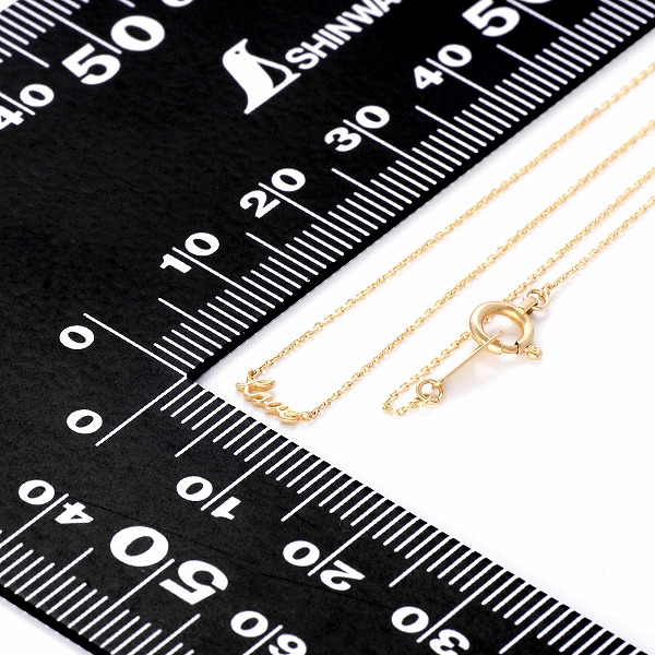 ゴールドネックレス&ジュエリーポーチ セット