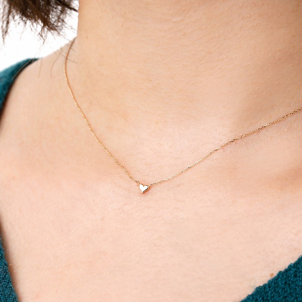 ゴールドネックレス&ジュエリーポーチ セット