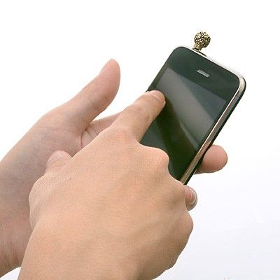 ブラススマートフォンピアス