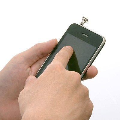 ブラススマートフォンピアス