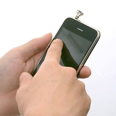 ブラススマートフォンピアス