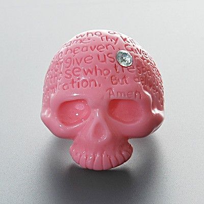 スカル3点ペアセット(ホワイト&ピンク)