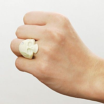 スカル3点ペアセット(ホワイト&ピンク)