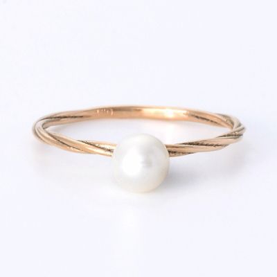 ピンクゴールドリング