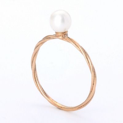 ピンクゴールドリング