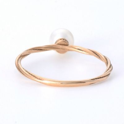 ピンクゴールドリング