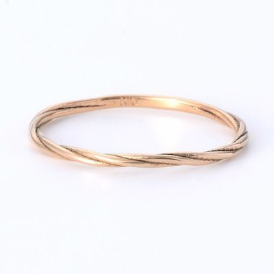 ピンクゴールドリング