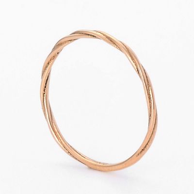 ピンクゴールドリング