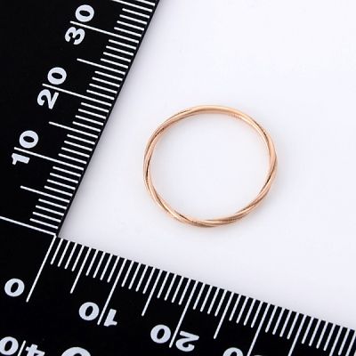 ピンクゴールドリング