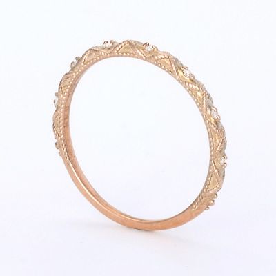 ピンクゴールドリング