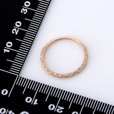 ピンクゴールドリング