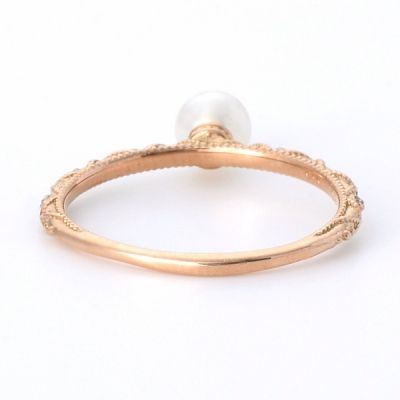 ピンクゴールドリング