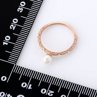 ピンクゴールドリング