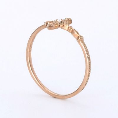 ピンクゴールドリング