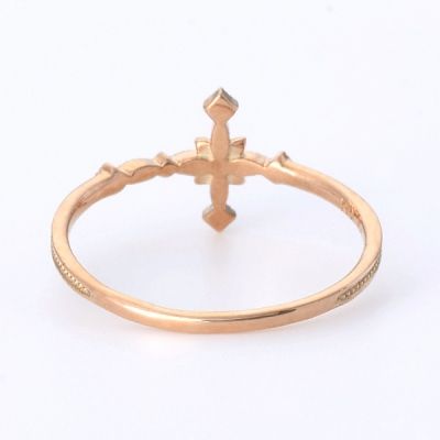 ピンクゴールドリング