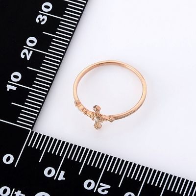 ピンクゴールドリング