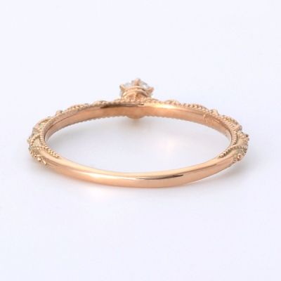 ピンクゴールドリング