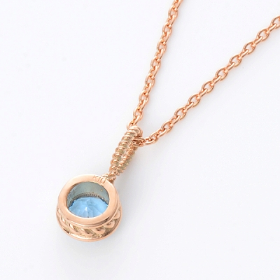 ピンクゴールドネックレス