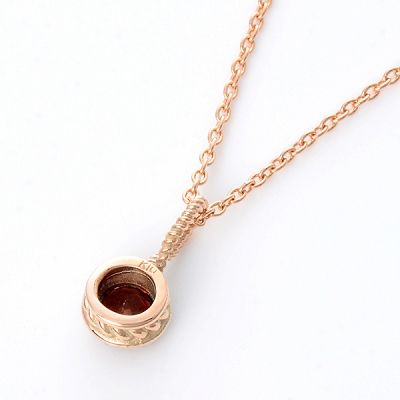 ピンクゴールドネックレス