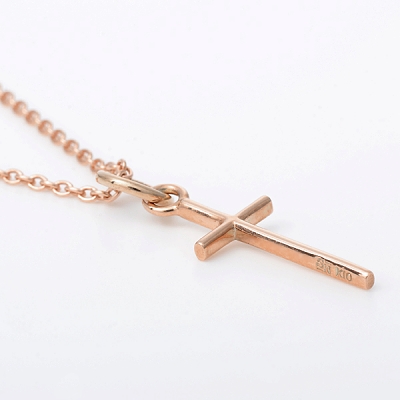 ピンクゴールドネックレス