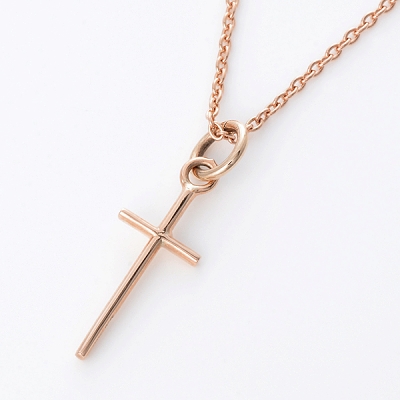 ピンクゴールドネックレス