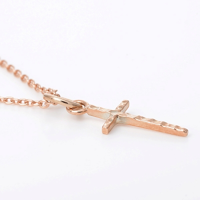 ピンクゴールドネックレス