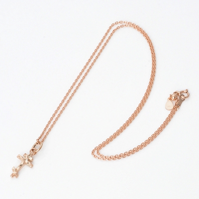 ピンクゴールドネックレス