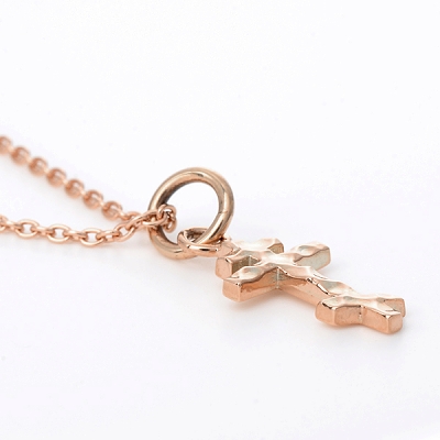 ピンクゴールドネックレス