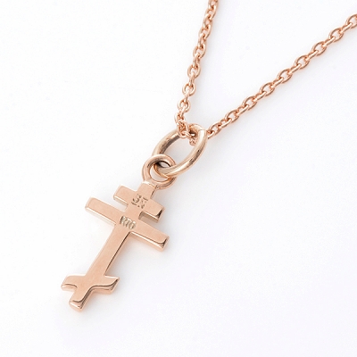 ピンクゴールドネックレス