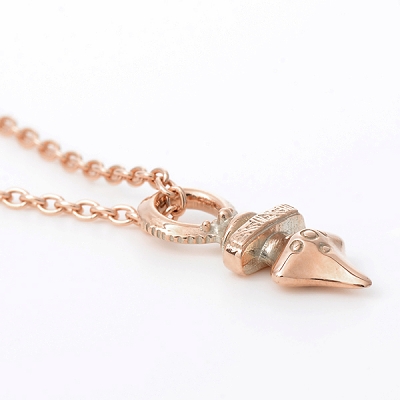 ピンクゴールドネックレス