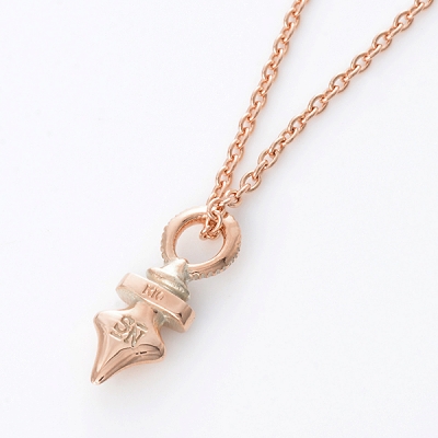 ピンクゴールドネックレス