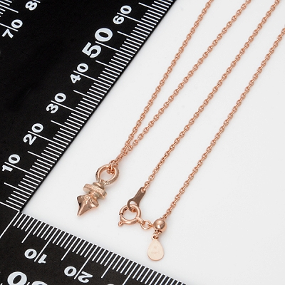 ピンクゴールドネックレス