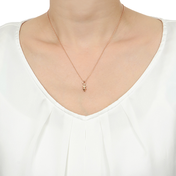 ピンクゴールドネックレス