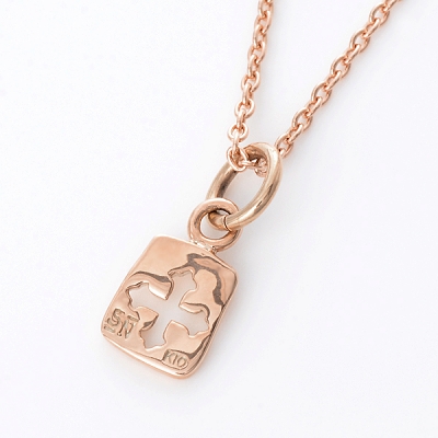 ピンクゴールドネックレス