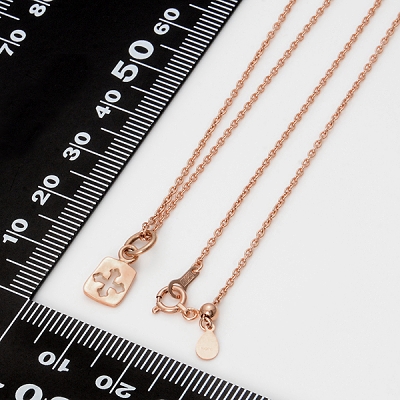 ピンクゴールドネックレス