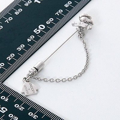 シルバーピンブローチ