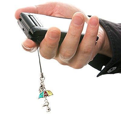 シルバー携帯ストラップ