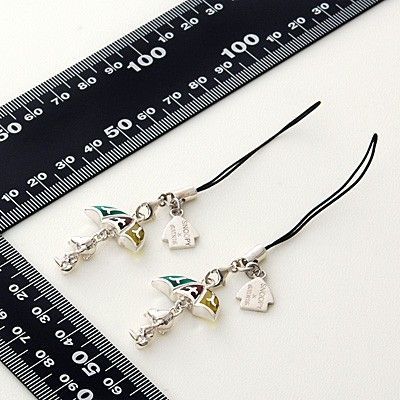 シルバーペア携帯ストラップ