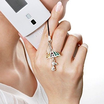 シルバーペア携帯ストラップ