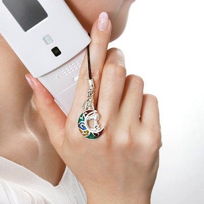 シルバーペア携帯ストラップ