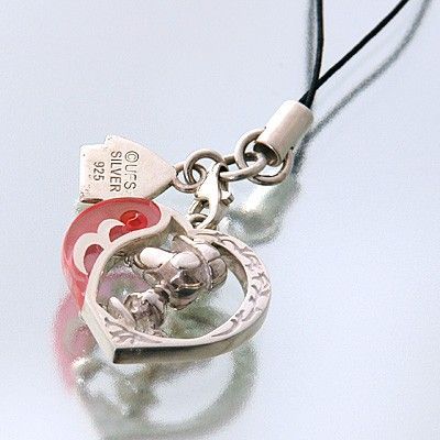 シルバー携帯ストラップ