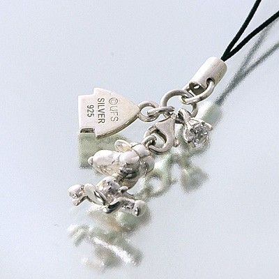 シルバー携帯ストラップ