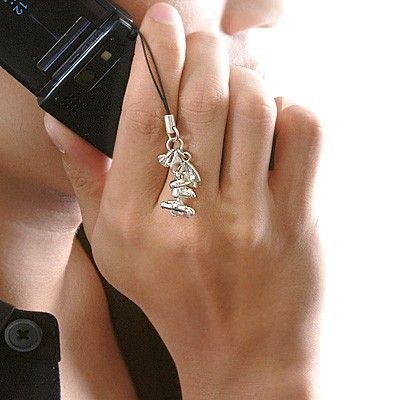 シルバー携帯ストラップ