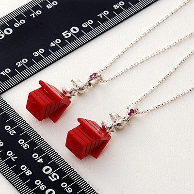 シルバーペアネックレス